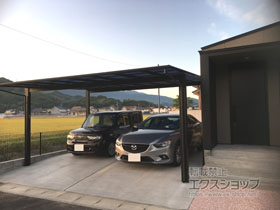 のカーポート エフルージュ ツイン 積雪〜20cm対応 施工例
