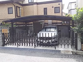 のカーゲート アルシャインII M型 Aタイプ ノンレール 片開き 550S 施工例