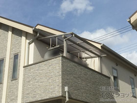 のバルコニー・ベランダ屋根 ヴェクターテラス F型 屋根タイプ 単体 積雪〜20cm対応 施工例