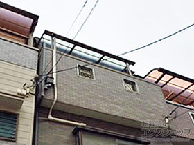 のバルコニー・ベランダ屋根 スピーネ R型 屋根タイプ 単体 積雪〜20cm対応 施工例