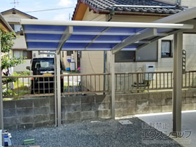 のサイクルポート・駐輪場 プレシオスポート ミニ 積雪〜20cm対応 施工例