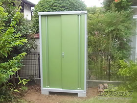 の物置・屋外倉庫 シンプリー 一般型 1100×615×1903 MJX-116E 施工例