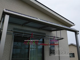 のテラス屋根 プレシオステラス R型 テラスタイプ 単体 積雪〜20cm対応 施工例