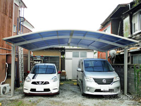 のカーポート プレシオスポート ワイド 積雪〜20cm対応 施工例