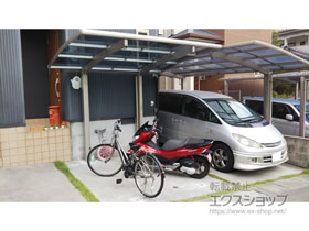 のサイクルポート・駐輪場 レイナポートグランミニ 積雪〜20cm対応 施工例