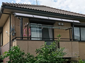 のバルコニー・ベランダ屋根 ヴェクターテラス R型 屋根タイプ 単体 積雪〜20cm対応 施工例