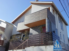 のフェンス・柵 コレット1型 フリー支柱タイプ 施工例