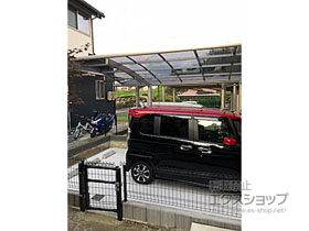 のフェンス・柵 メッシュフェンスG10-R 自由柱 施工例