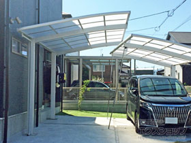 のカーポート ネスカR (ラウンドスタイル) 積雪〜20cm対応 施工例