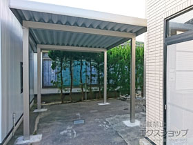 のカーポート ジーポートneo Aタイプ 角柱4本 積雪〜100cm対応 施工例