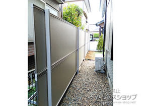 のフェンス・柵 めかくし塀P型 高尺タイプ 自由柱 施工例