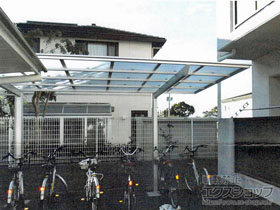 のカーポート フーゴF (フラットスタイル) 積雪〜20cm対応 施工例