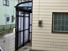 のストックヤード スピーネストックヤードR型 パネルタイプ スクリーン仕様 積雪〜20cm対応 施工例