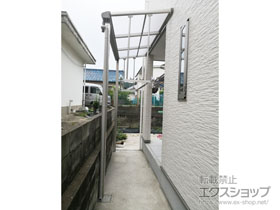 のテラス屋根 ヴェクターテラス F型 テラスタイプ 単体 積雪〜20cm対応 ※前面台形納まり 施工例