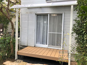 のテラス屋根 スピーネ R型 テラスタイプ 単体 積雪〜20cm対応 施工例