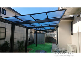 のカーポート ネスカF (フラットスタイル) 延長 積雪〜20cm対応 施工例