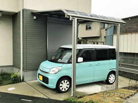 のテラス屋根 ヴェクターテラス R型 テラスタイプ 単体 積雪〜20cm対応 施工例