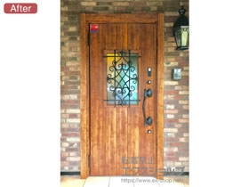 の玄関ドア リシェント玄関ドア3 高断熱仕様 片開き仕様(ランマ無)L 41N型 ※カザスプラス仕様 施工例