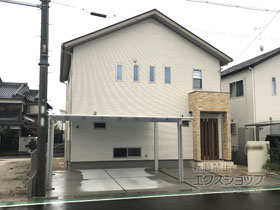 のカーポート エフルージュ ツイン 積雪〜20cm対応 施工例