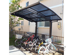 のサイクルポート・駐輪場 プレシオスポート ミニ 積雪〜20cm対応 施工例