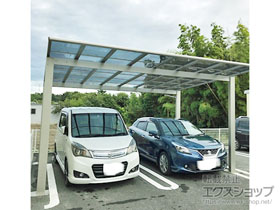 のカーポート エフルージュ ツイン 積雪〜20cm対応 施工例