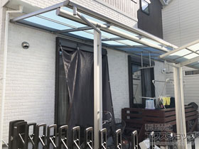 のテラス屋根 ヴェクターテラス F型 テラスタイプ 連棟 積雪〜20cm対応 施工例