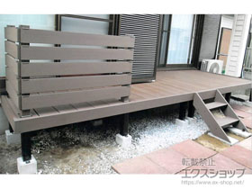 のウッドデッキ マージウッドデッキ ※外観左側 施工例