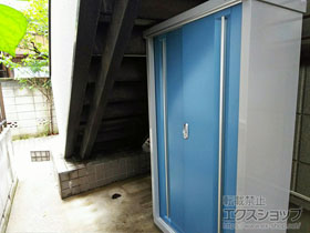 の物置・屋外倉庫 シンプリー 一般型 900×415×1603 MJX-094D-P-AB 施工例