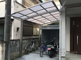 LIXIL(リクシル)のカーポート ネスカR (ラウンドスタイル) 積雪～20cm対応 施工例