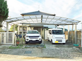 のカーポート レイナトリプルポートグラン　積雪〜20cm対応 施工例