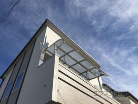 のバルコニー・ベランダ屋根 ヴェクターテラス R型 屋根タイプ 単体 積雪〜20cm対応 施工例