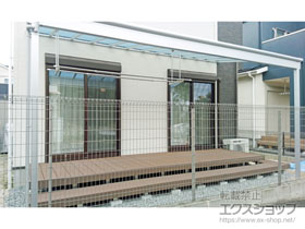 のテラス屋根 ヴェクターテラス F型 テラスタイプ 単体 積雪〜20cm対応 施工例