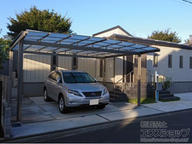 のカーポート フーゴA (アーチスタイル) ワイド 積雪〜20cm対応 施工例