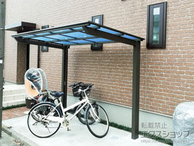 のサイクルポート・駐輪場 ネスカFミニ (フラットスタイル) 積雪〜20cm対応 施工例