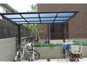 のサイクルポート・駐輪場 ネスカFミニ (フラットスタイル) 積雪〜20cm対応 施工例