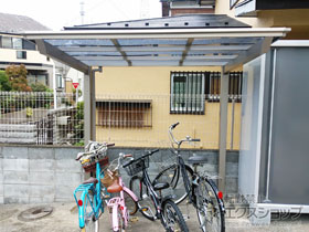 のサイクルポート・駐輪場 フーゴFミニ (フラットスタイル) 積雪〜20cm対応 施工例