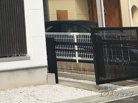 のカーゲート 【特注】オーバードアS2型 手動式 施工例