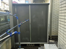 の物置・屋外倉庫 グランプレステージジャンプ 1695×650×1900 GP-176A-F-CB 施工例