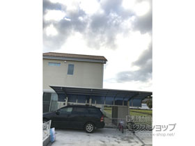 のカーポート レイナキャップポートグラン　延長 施工例