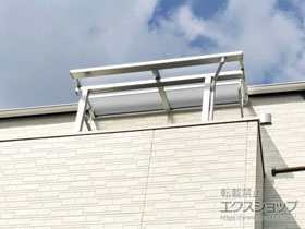 のバルコニー・ベランダ屋根 スピーネ F型 屋根タイプ 単体 積雪〜20cm対応 施工例