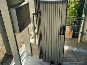 のフェンス・柵 ハイグリッドフェンスN8型 フリーポールタイプ 施工例