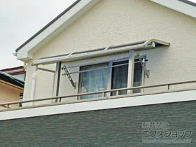 YKKAPのバルコニー屋根 ヴェクターテラス R型 屋根タイプ 単体 積雪～20cm対応 施工例