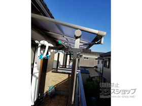 のバルコニー・ベランダ屋根 プレシオステラス F型 屋根タイプ 単体 積雪〜20cm対応 施工例