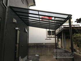 のテラス屋根 ヴェクターテラス F型 テラスタイプ 単体 積雪〜20cm対応 施工例