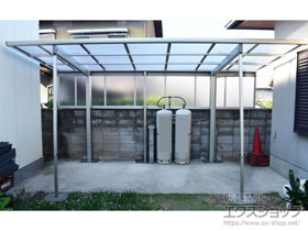 のサイクルポート・駐輪場 エフルージュグランミニ 積雪〜20cm対応 施工例