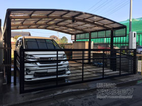 のカーゲート ワイドオーバードアS1型 手動式 施工例