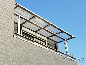 のバルコニー・ベランダ屋根 スピーネ F型 屋根タイプ 単体 積雪〜20cm対応 施工例