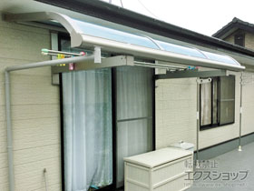 のバルコニー・ベランダ屋根 ヴェクターテラス R型 ルーフタイプ 単体 積雪〜20cm対応 施工例