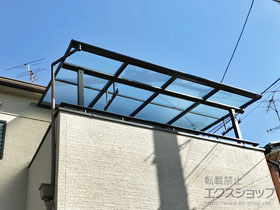 のバルコニー・ベランダ屋根 ヴェクターテラス F型 屋根タイプ 単体 積雪〜20cm対応 施工例