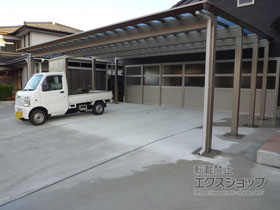 のカーポート スノースカイ トリプル デラックスタイプ 積雪〜100cm対応 施工例